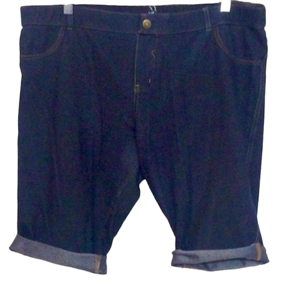 🌞 New York & Company Y2K jegging cutoff stretch shorts jean blue women size XL